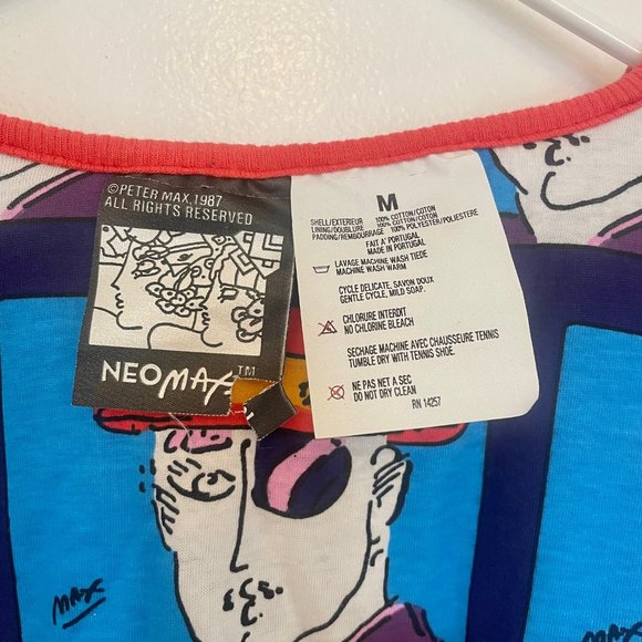 Peter Max 80's Vintage Neomax Sweater - Medium - Reversible - Picture 6 of 6